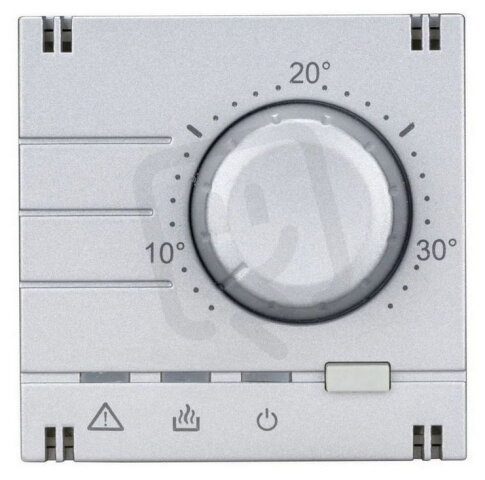 Kryt termostatu pro topení, analogový, stříbrný SCHRACK EV123011--