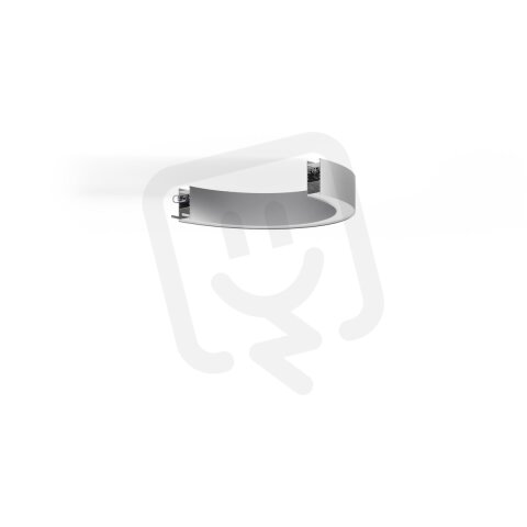 LED Svítidlo Serpent 1/2 R250, přis., mléčný, 3000K, 16W, stříbrná
