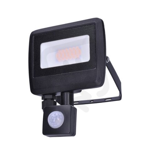 LED reflektor Easy se sensorem 20W 1600lm 4000K IP44 černý SOLIGHT WM-20WS-O