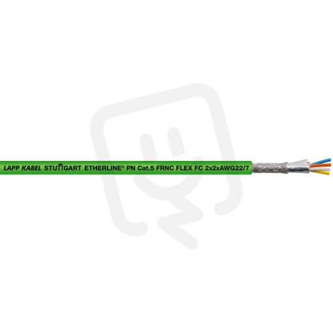 Ethernetový kabel ETHERLINE PN Cat.5e FRNC FLEX FC LAPP 2170890