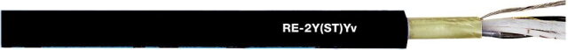 UNITRONIC RE-2Y(ST)YV 2X2X1,3 BK