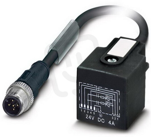 Konfekcionovaný kabel pro snímače/akční členy AB-C3-M12MS-0,3PUR-C-1L-S 22260566