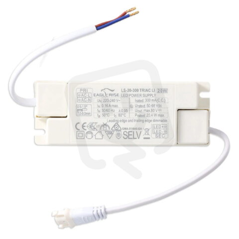 Stmívatelný driver Triac 20W, PF 0,9, vý