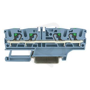 Pružinová řadová svorka push-in EFC.4/2+2BL modrá MOREK EFC420BL