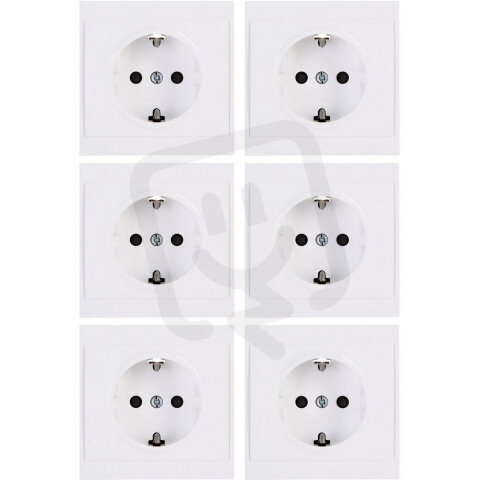 923413051 Profi-Pack: 6 Earthed socket o