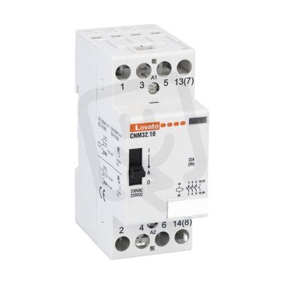 Lovato CNM3210220 Instalační stykač 32A 4Z 220/230V AC s manuálním ovládáním