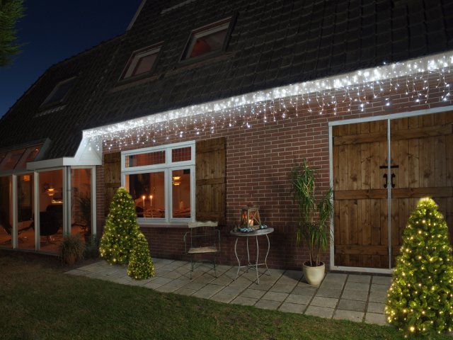 Vánoční světelná dekorace závěs, 360x60cm, 180LED