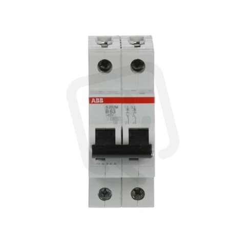 S202M-B63 2F jistič 63 A char. B 10kA ABB 2CDS272001R0635