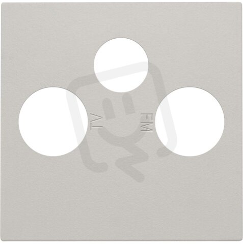 Kryt zásuvky TV+R+SAT-LIGHT GREY NIKO 102-69551