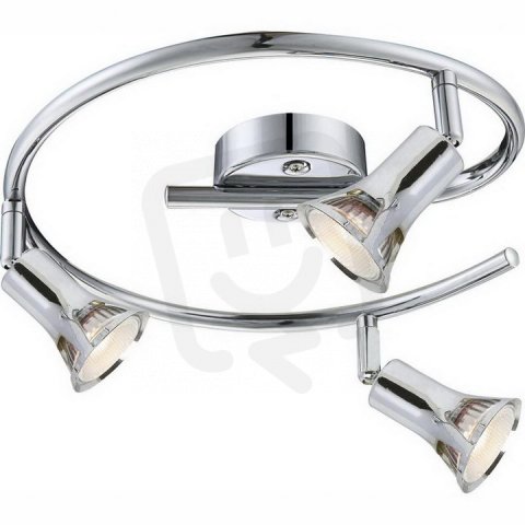 Stropní svítidlo DANTE chrom 3xGU10 LED 3W 230V, 250lm, 3000K GLOBO 57994-3
