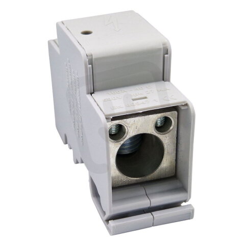 Distribuční blok DTB 120/120+2x16 šedý ELEKTRO BEČOV UB120K.21