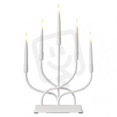 5LED CANDLE ST. MET. 2AA T WW