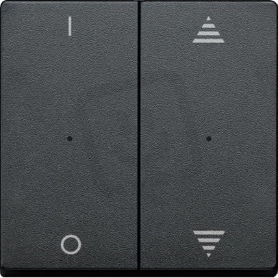 Kryty pro 2-násobný tlač. modul 1/0+šipky Antracit System M SCHNEIDER MTN625614