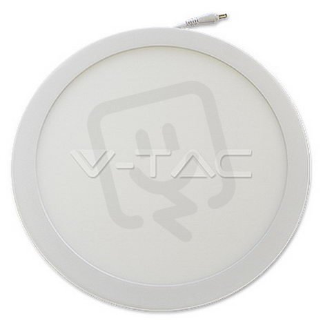 V-TAC SKU4873 24W LED Premium Panel Downlight - Round Natural White, VT-2407