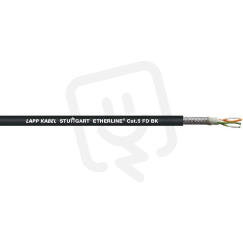 Ethernetový kabel ETHERLINE FD P BK CAT.5 LAPP CE217489