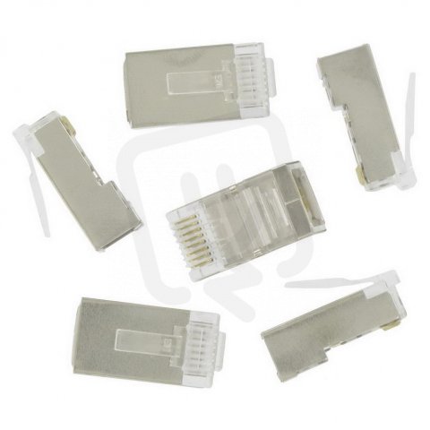 Modulární konektory odstíněné RJ 45, 6 ks, transparentní KOPP 33369557
