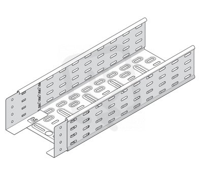 Žlab kabelový perforovaný 300*110*0, 65mm, 3m, integrované spojky, Sendzimir