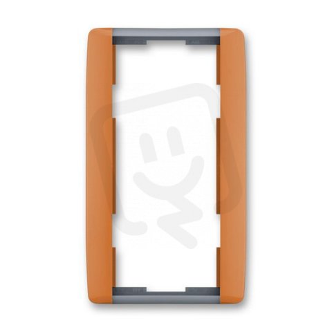 ELEMENT Dvojrámeček svislý karamelová/led. šedá ABB 3901E-A00121 07