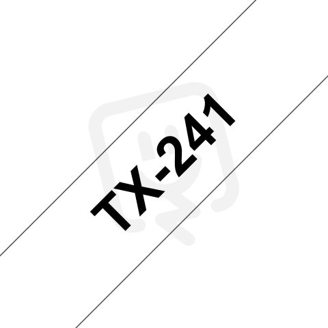 BROTHER TX-241, bílá / černá - 1 ks (18mm)