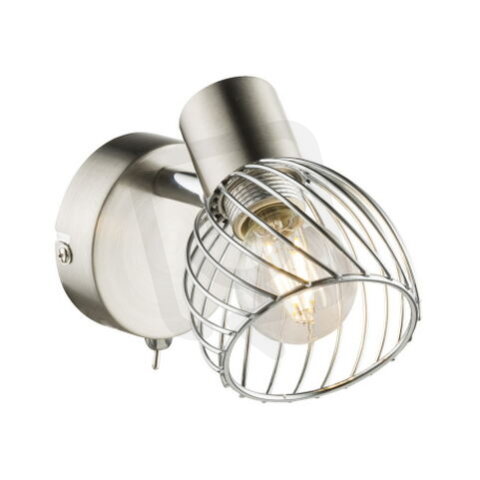 Nástěnné svítidlo TEXAS nikl 1xE14, max. 40W 230V GLOBO 54809-1