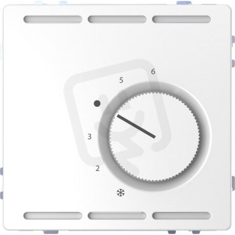 Pokojový termostat Merten D-Life 24V Lotus White SCHNEIDER MTN5763-6035