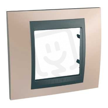Unica Top Krycí rámeček jednonásobný, Onyx Copper/Grafit SCHNEIDER MGU66.002.296