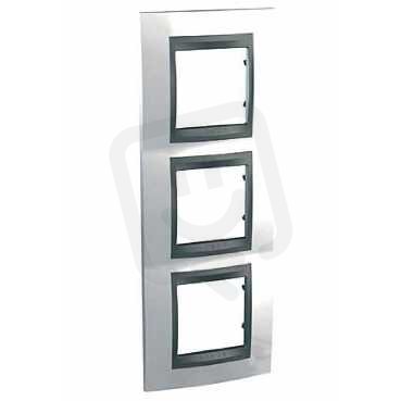 Unica Top rámeček trojnásobný vertikální White/Grafit SCHNEIDER MGU66.006V.292