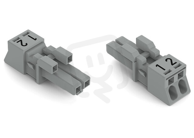 Zdířka 2pól. Kód. B šedá WAGO 890-242/060-000