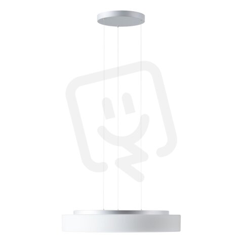 Závěsné LED svítidlo se skleněným stínidlem ELSA LE16 35W IP40 DALI 3K stříbro
