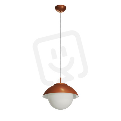 Závěsné LED svítidlo se skleněným stínidlem OSMONT LUKIDA ST2 20W IP40 4K hnědá