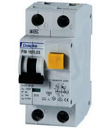Kombinovaný chránič FIB 16/0,03/1+N-AC DOEPKE 09951104