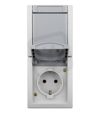 Kombinace přepínače č.6 a zásuvky SCHUKO, vertikální, IP54 SCHRACK EV211015--