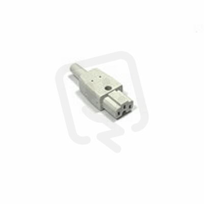 Bachman 916.970 Přístrojová spojka C15A, 10A/250V, 155°C, termoplast, šedá
