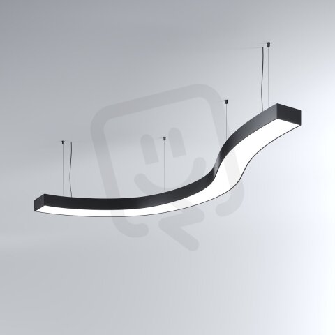 LED Svítidlo MI-SNAKE-03, 65W, 3000K, bez trafa, 24VDC, IP20, černá, 3000K