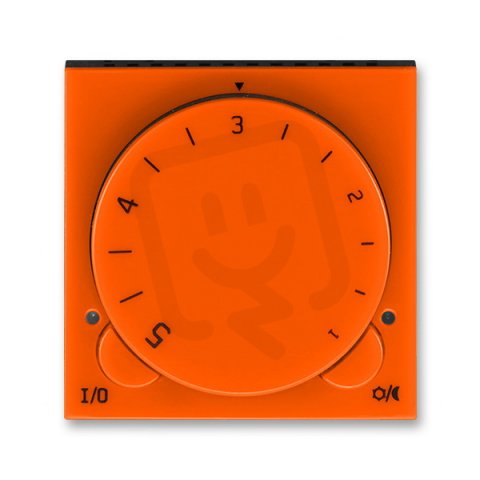 Termostat univerzální otočný 3292H-A10101 66 oranžová/kouř. černá Levit ABB
