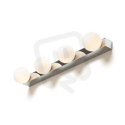 DOMINO IV nástěnná chrom/opálové sklo 230V G9 4x6W IP44 RENDL R14390