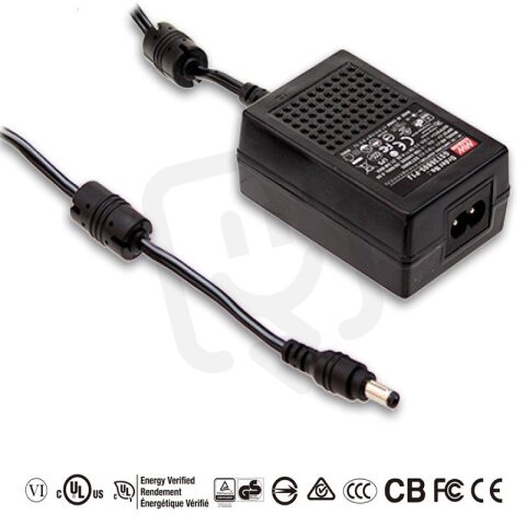 Stolní adaptér 36W 24V 1500mA MEAN WELL GST36B24-P1J