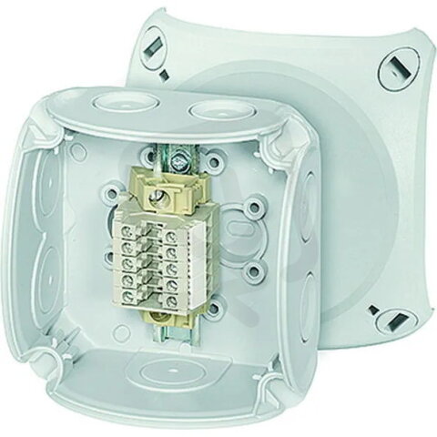 Kabelová rozvodka, 5 svorek řadové svorky WKM 2,5 mm2 HENSEL RK 0205 T