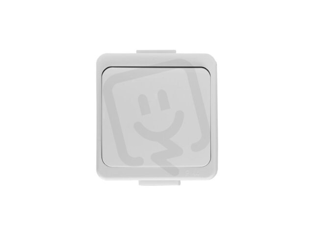 WNT-1S spínač jednopólový, řazení 1 10A/250V IP44 bílá ABEX 9000395