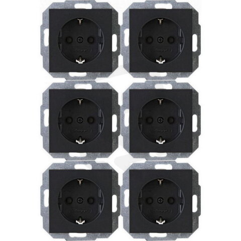 943015055 Profi-Pack: 6 Earthed socket o