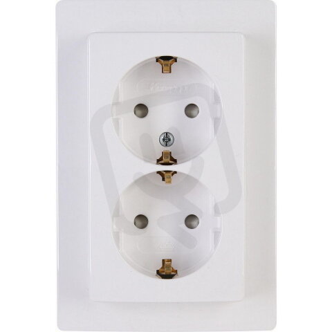 920902086 Double earthed socket outlet,