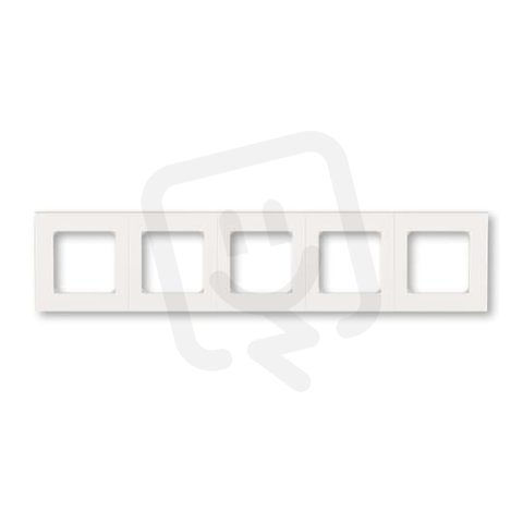 LEVIT M Pětirámeček perleťová/ledová bílá ABB 3901H-A05050 68