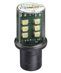 Schneider DL1BDB1 LED - BA15, 24 V - BÍLÁ