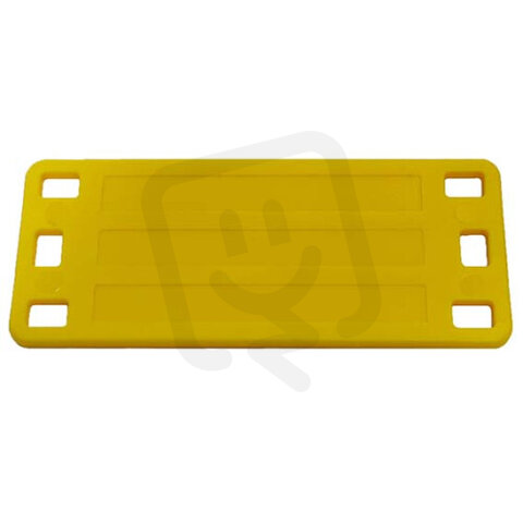 Identifikační štítek plas. žlutý 120x50x