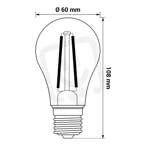 LED žárovka ORO CLARO E27 A60 4W NW LED-POL ORO33198