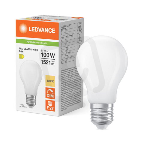 Světelný zdroj LED CLASSIC A DIM P 11W 830 Frosted E27 LEDVANCE 4099854777271