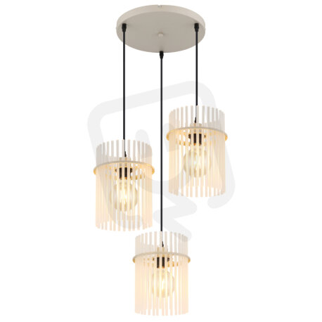 Závěsné svítidlo GORLEY písková 3xE27, max. 60W 230V GLOBO 15698-3HRB