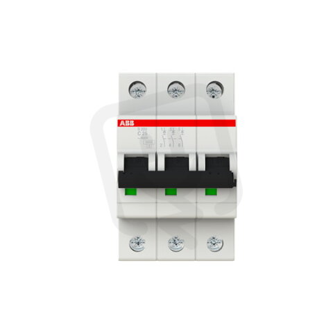 S203-C25 3 fázový jistič 25 A char. C 6kA ABB 2CDS253001R0254
