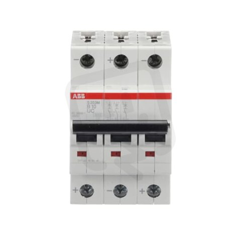 S203M-B10UC Jistič 3p 10A char. B ABB 2CDS273061R0105