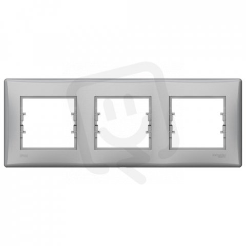 Sedna Rámeček IP44 trojnásobný, Aluminium SCHNEIDER SDN5810760